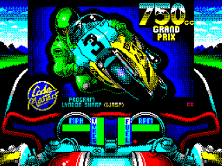 Grand Prix Challenge title screen for ZX Spectrum